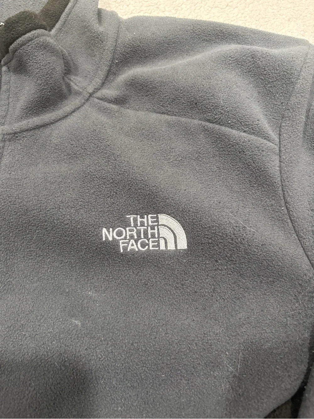 The North Face Men's Charcoal Gray Lightweight Fleece Jacket